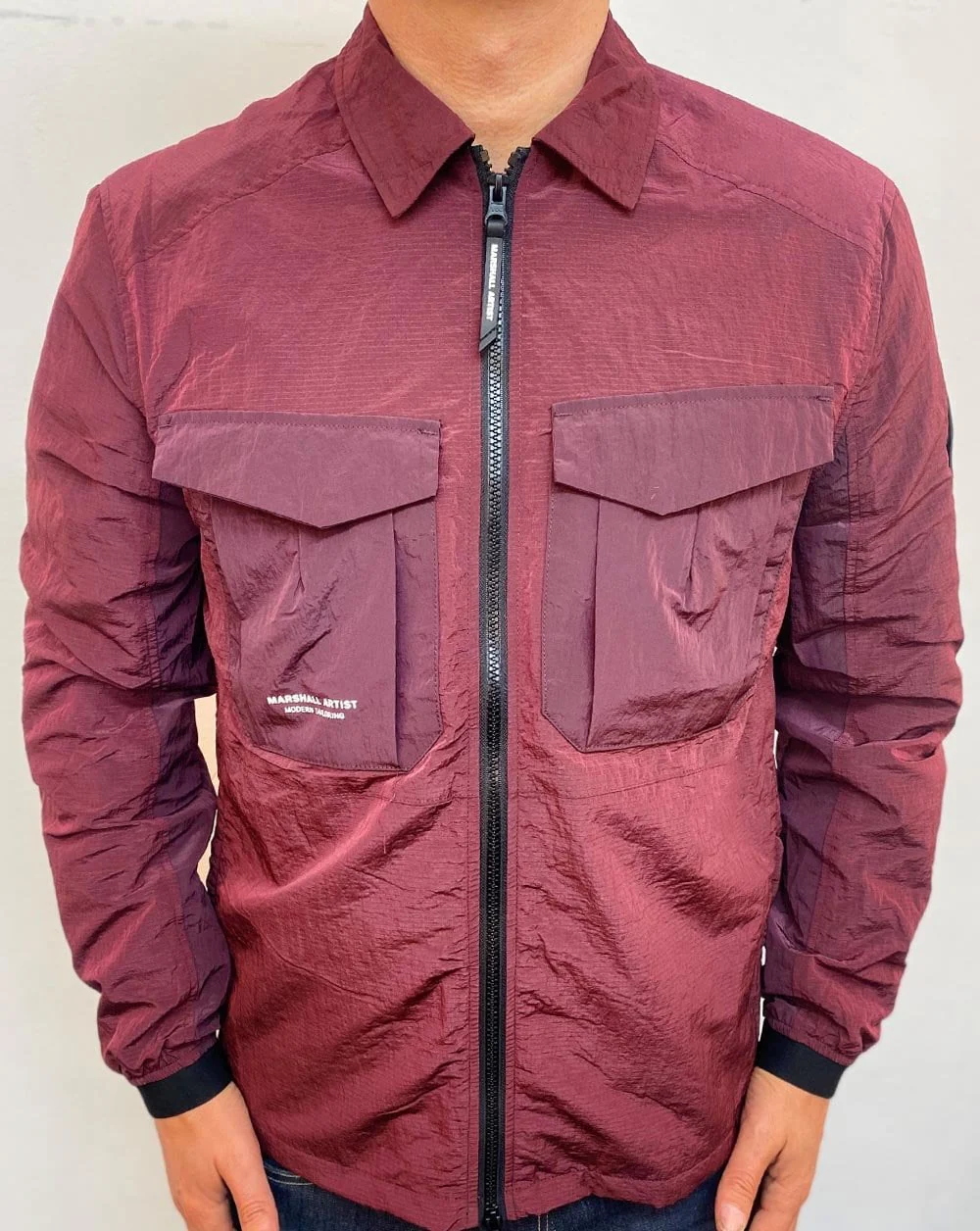 Marshall Artist Acier Overshirt Burgundy