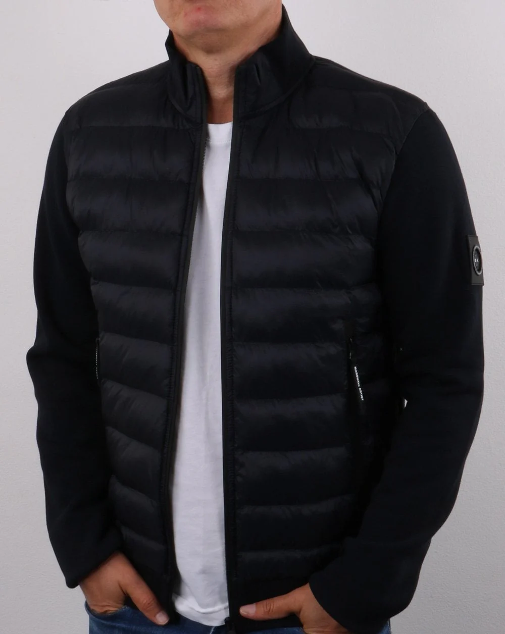 Marshall Artist Alpine Funnel Neck Navy - Image 2