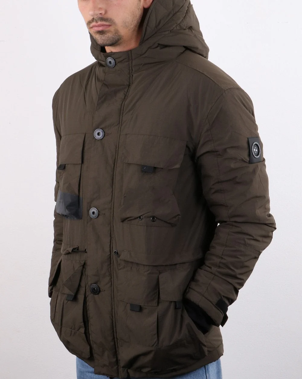 Marshall Artist Compacta Resin Field Jacket Khaki - Image 2