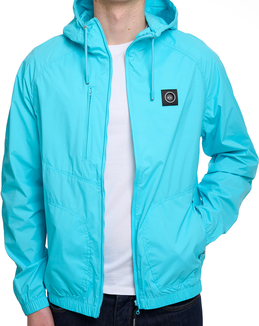 Marshall Artist Fairfax Hooded Jacket Cyan - Image 4