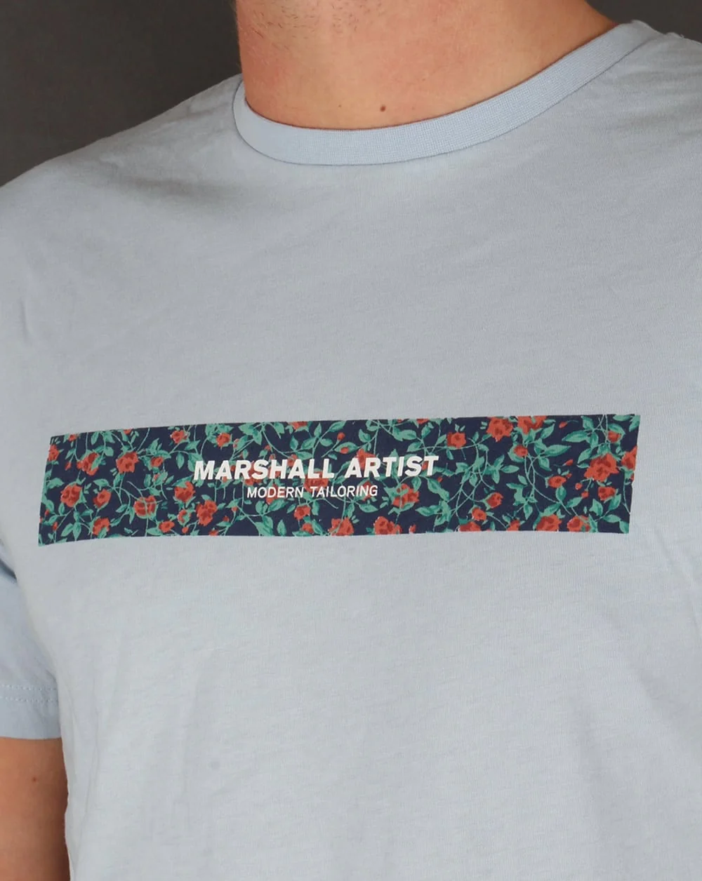 Marshall Artist Floral Box T-shirt Sky Blue - Image 2