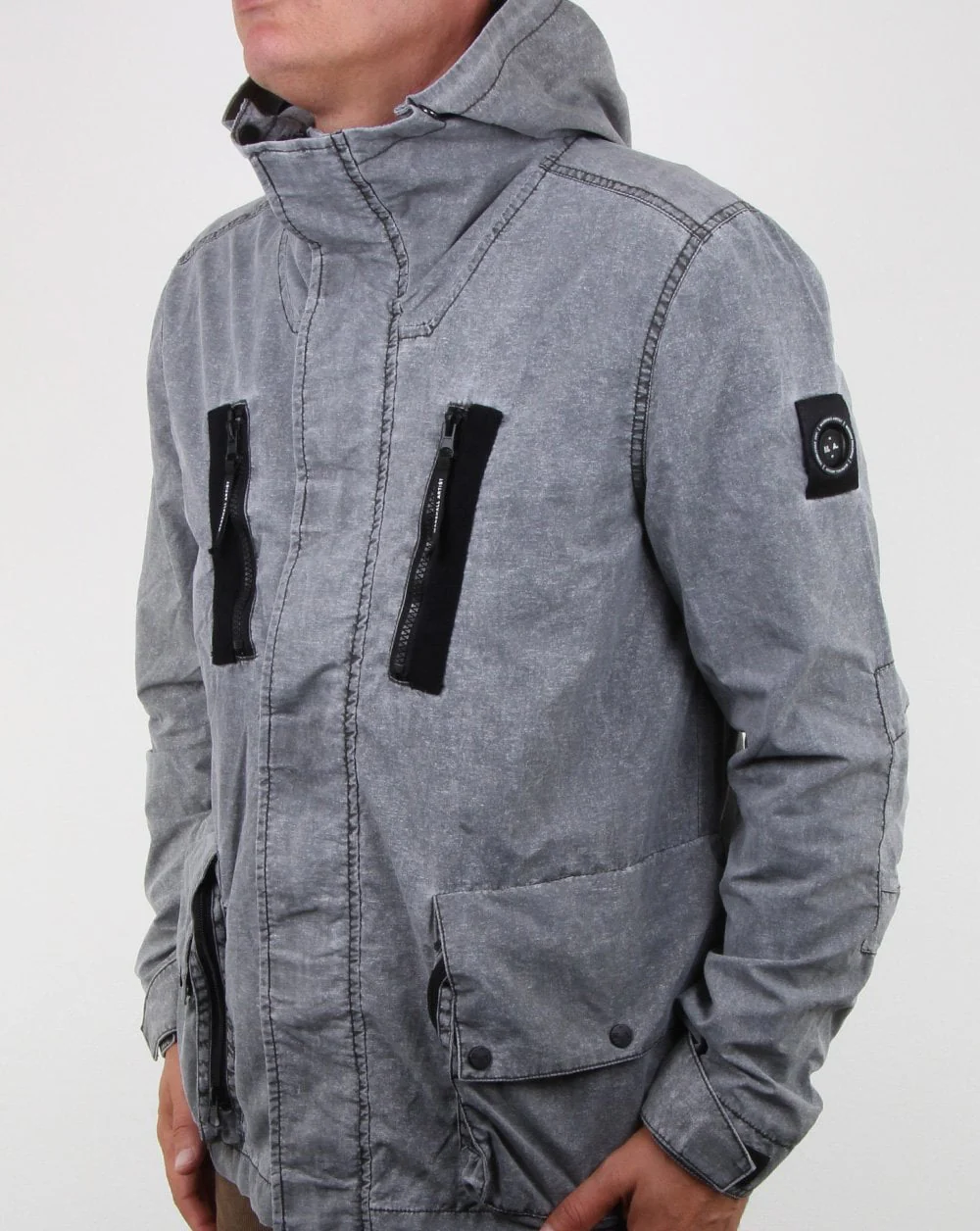 Marshall Artist Fragment Process Jacket Washed Grey - Image 3