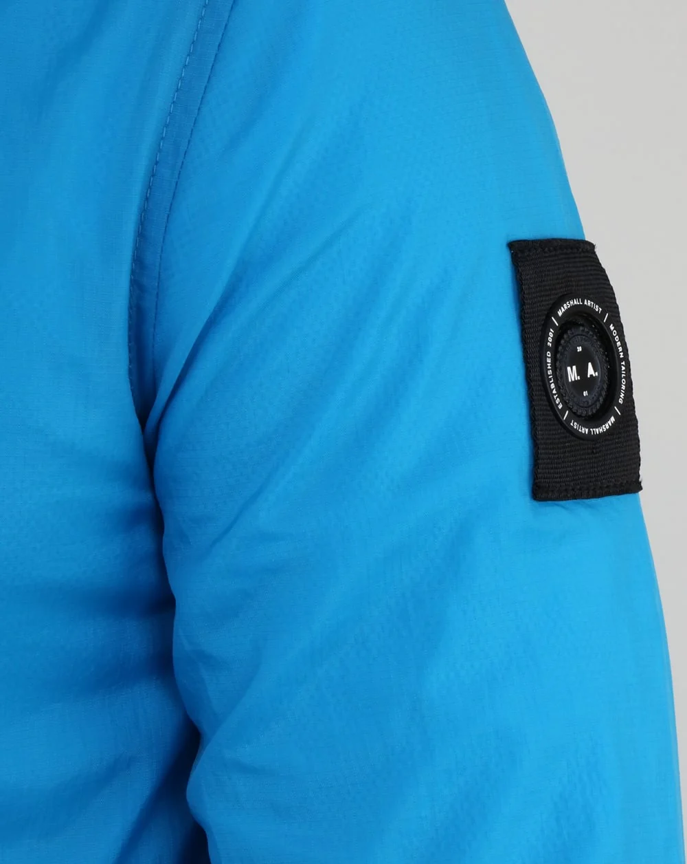 Marshall Artist Light Shell Ripstop Windrunner Cyan - Image 3