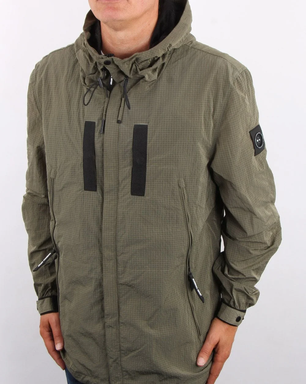 Marshall Artist Liquid Ripstop Parka Khaki - Image 3