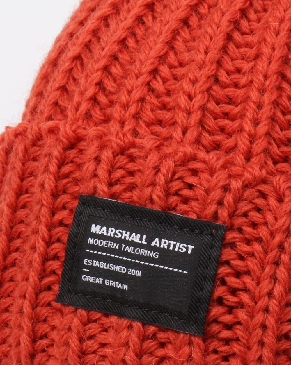 Marshall Artist Made In England Wool Beanie Burnt Orange - Image 2