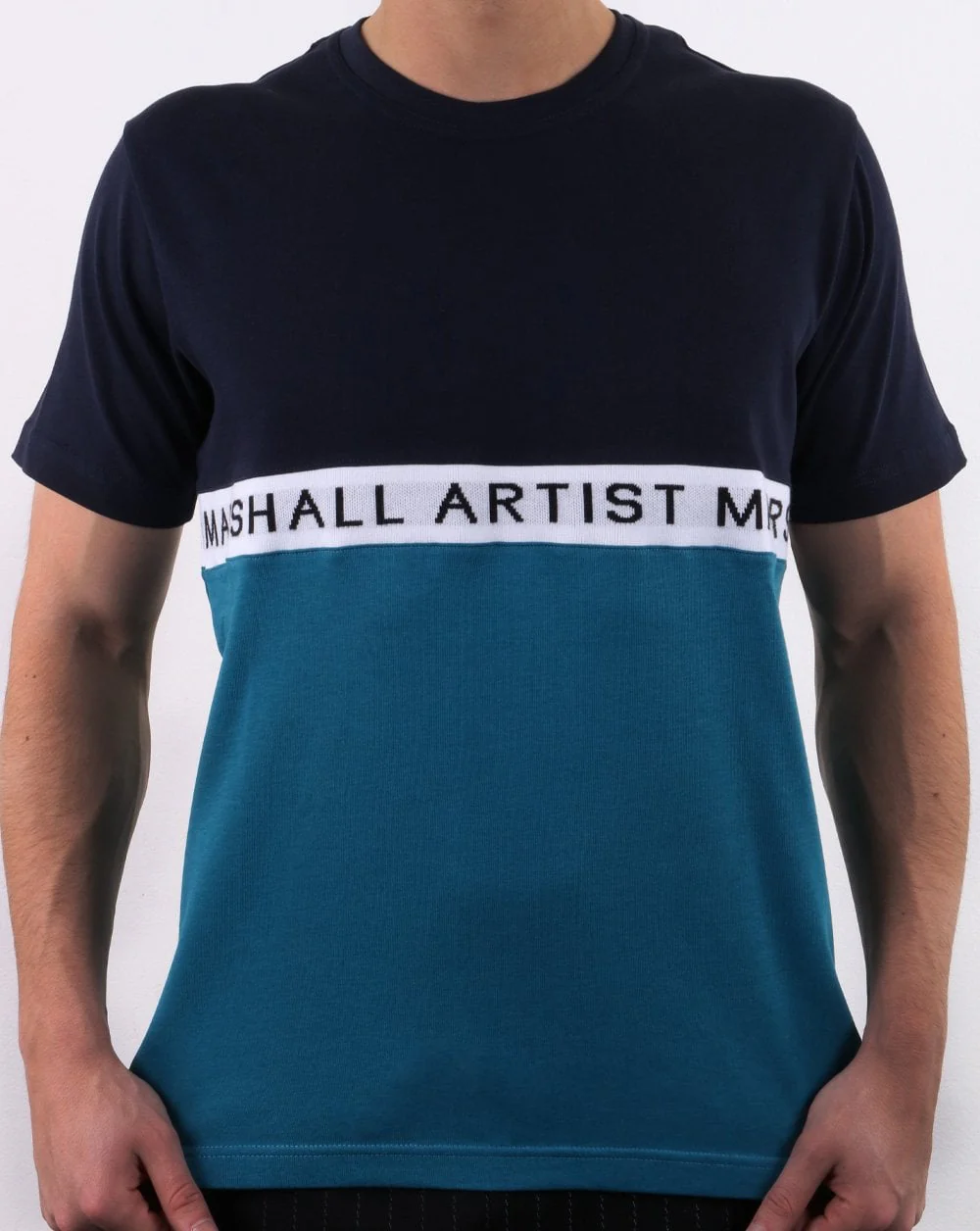 Marshall Artist Maglia Short Sleeve T-shirt Navy Teal - Image 3