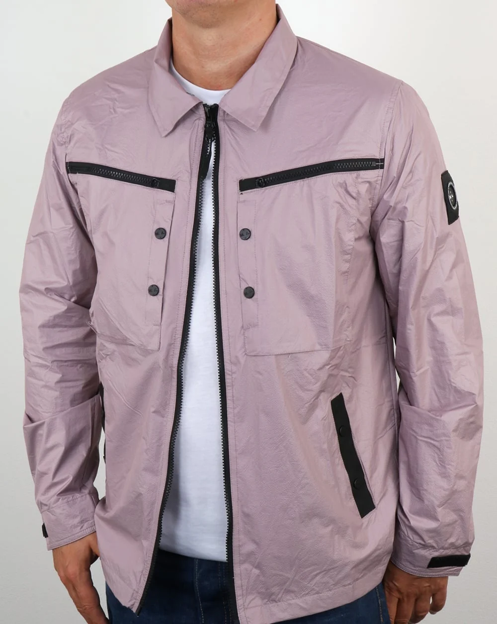 Marshall Artist Micro Ripstop Overshirt Rose Gold - Image 2