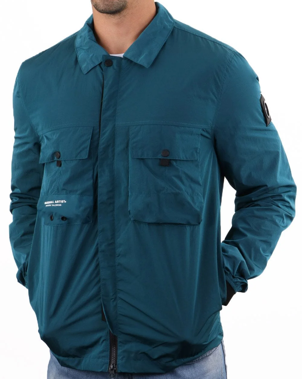 Marshall Artist Molecular Overshirt Teal - Image 4