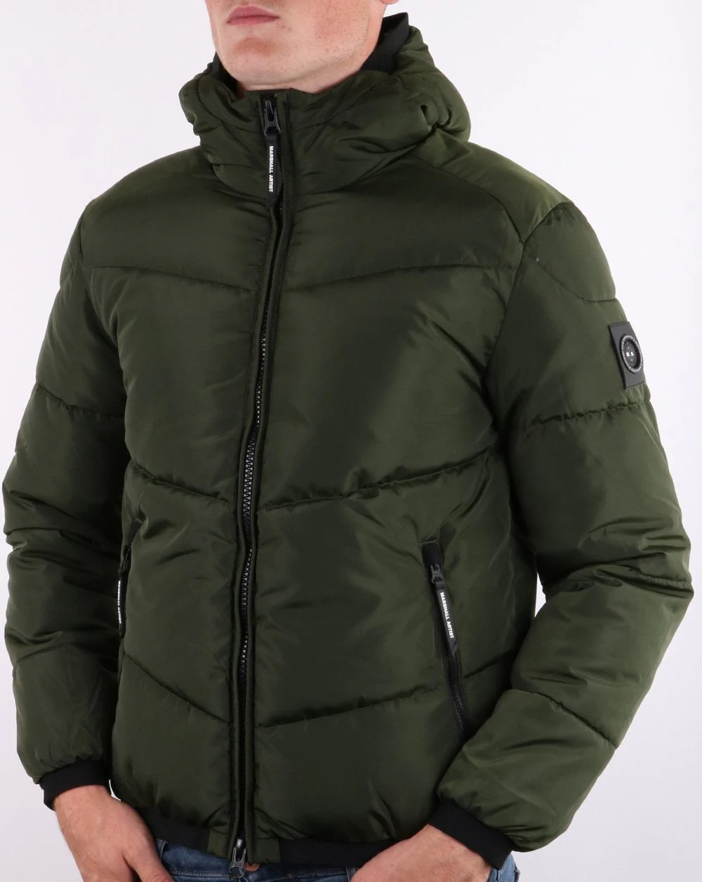 Marshall Artist Paninaro Bubble Jacket Khaki - Image 4