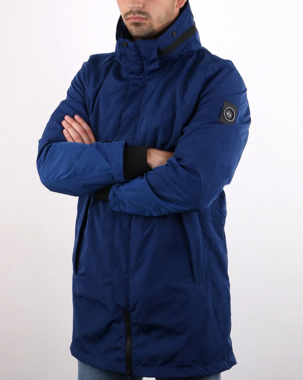 Marshall Artist Shimmer Fishtail Parka Ink - Image 3