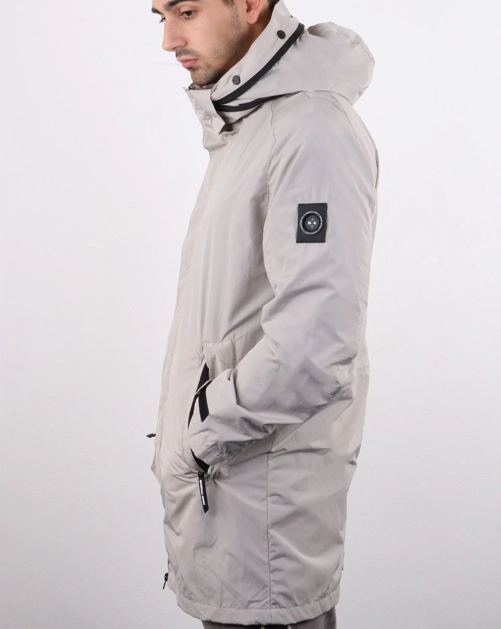 Marshall Artist Shimmer Fishtail Parka Stone - Image 3