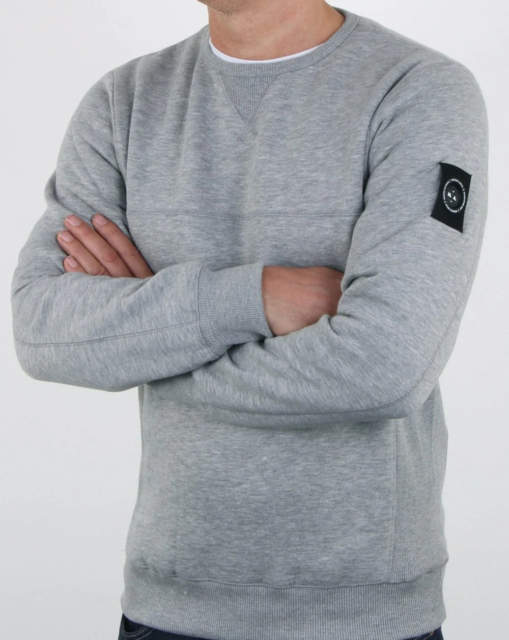 Marshall Artist Siren Crew Neck Sweat Grey Marl - Image 2
