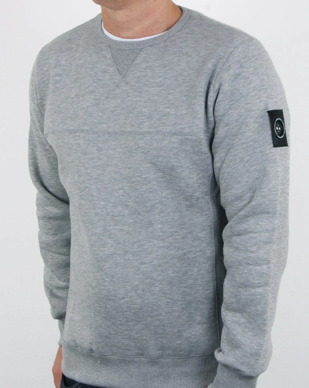 Marshall Artist Siren Crew Neck Sweat Grey Marl - Image 3