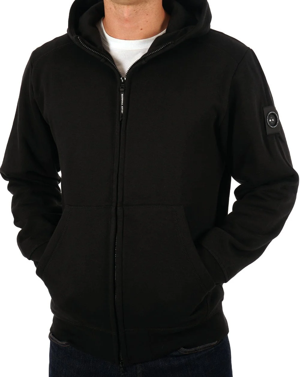 Marshall Artist Siren Full Zip Hoodie Black - Image 3