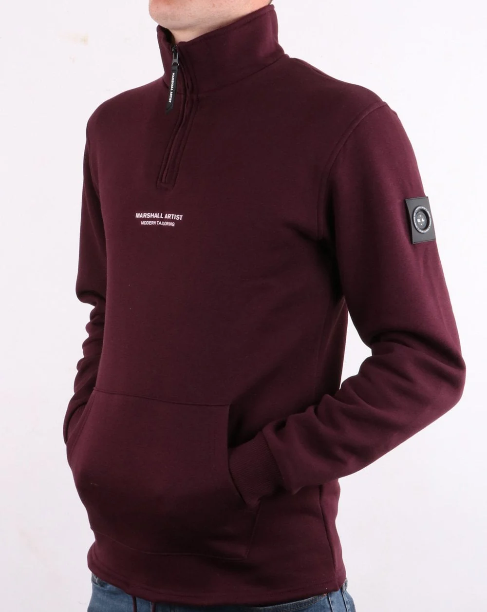 Marshall Artist Siren Half Zip Sweatshirt Fig - Image 3