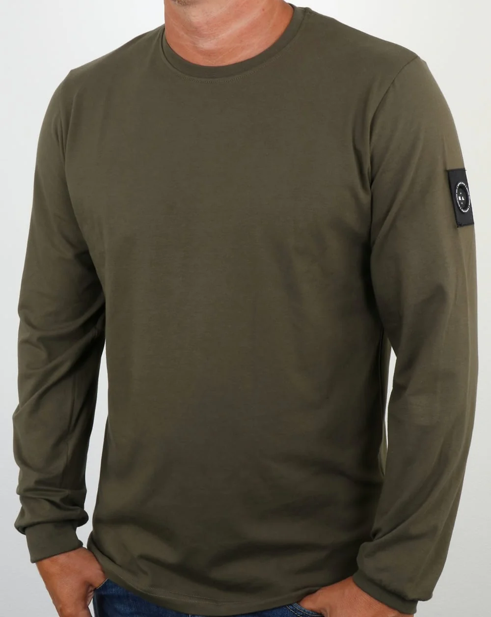 Marshall Artist Siren Long Sleeve T Shirt Khaki - Image 3