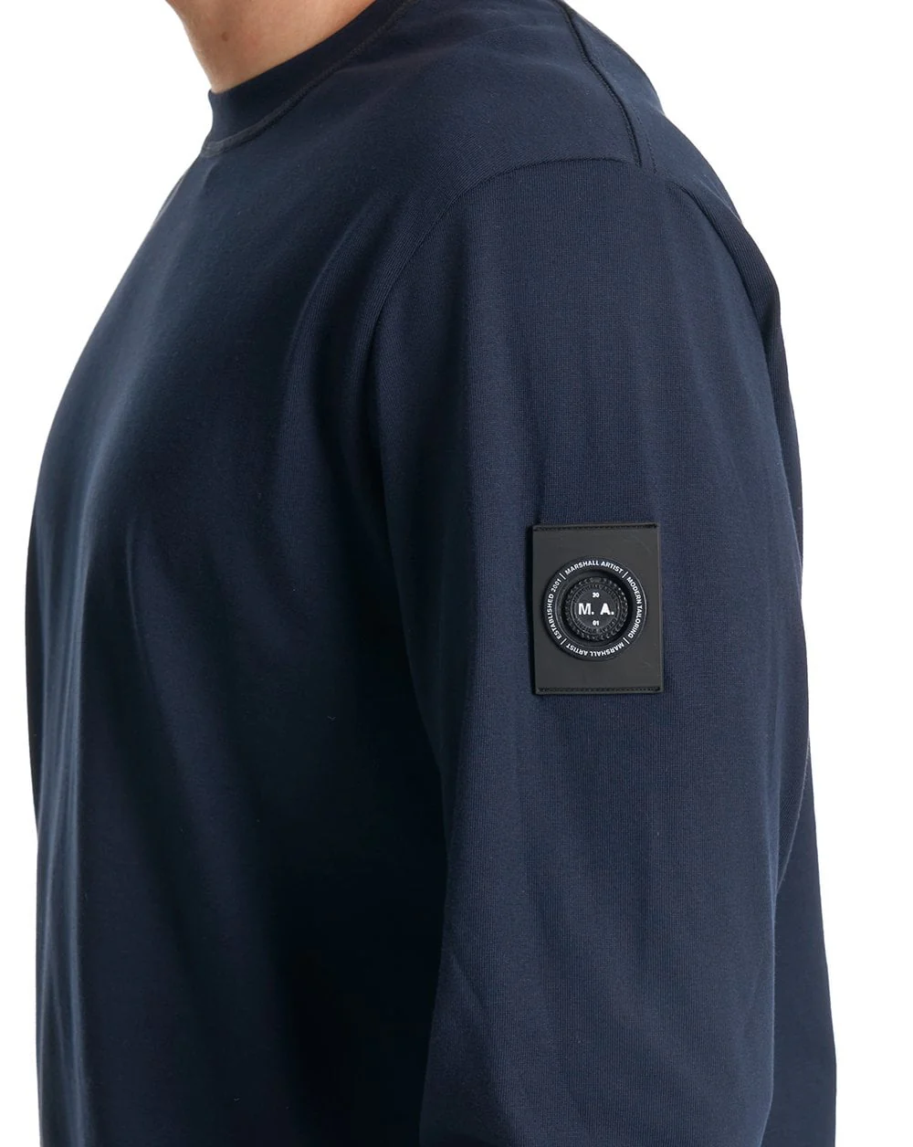 Marshall Artist Siren LS T Shirt Navy - Image 3