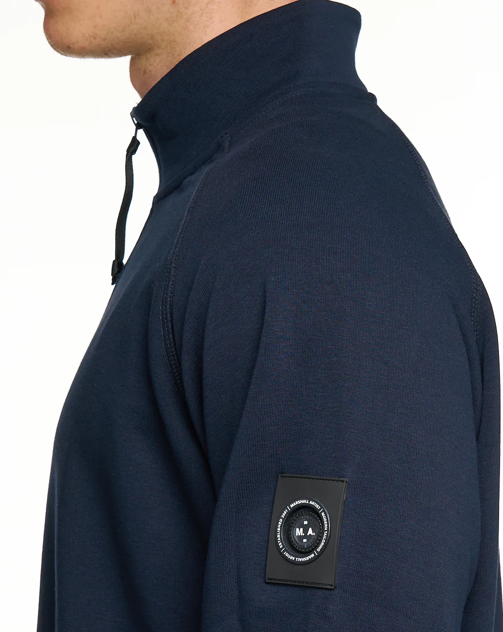 Marshall Artist Siren 1/4 Zip Sweat Navy - Image 3