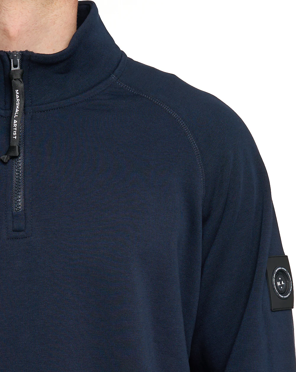 Marshall Artist Siren 1/4 Zip Sweat Navy - Image 5