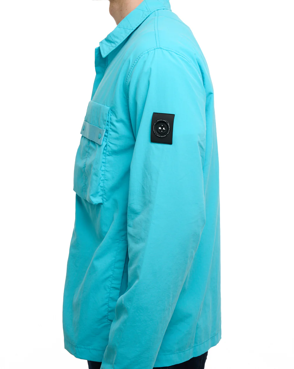Marshall Artist Woodvale Overshirt Cyan - Image 4