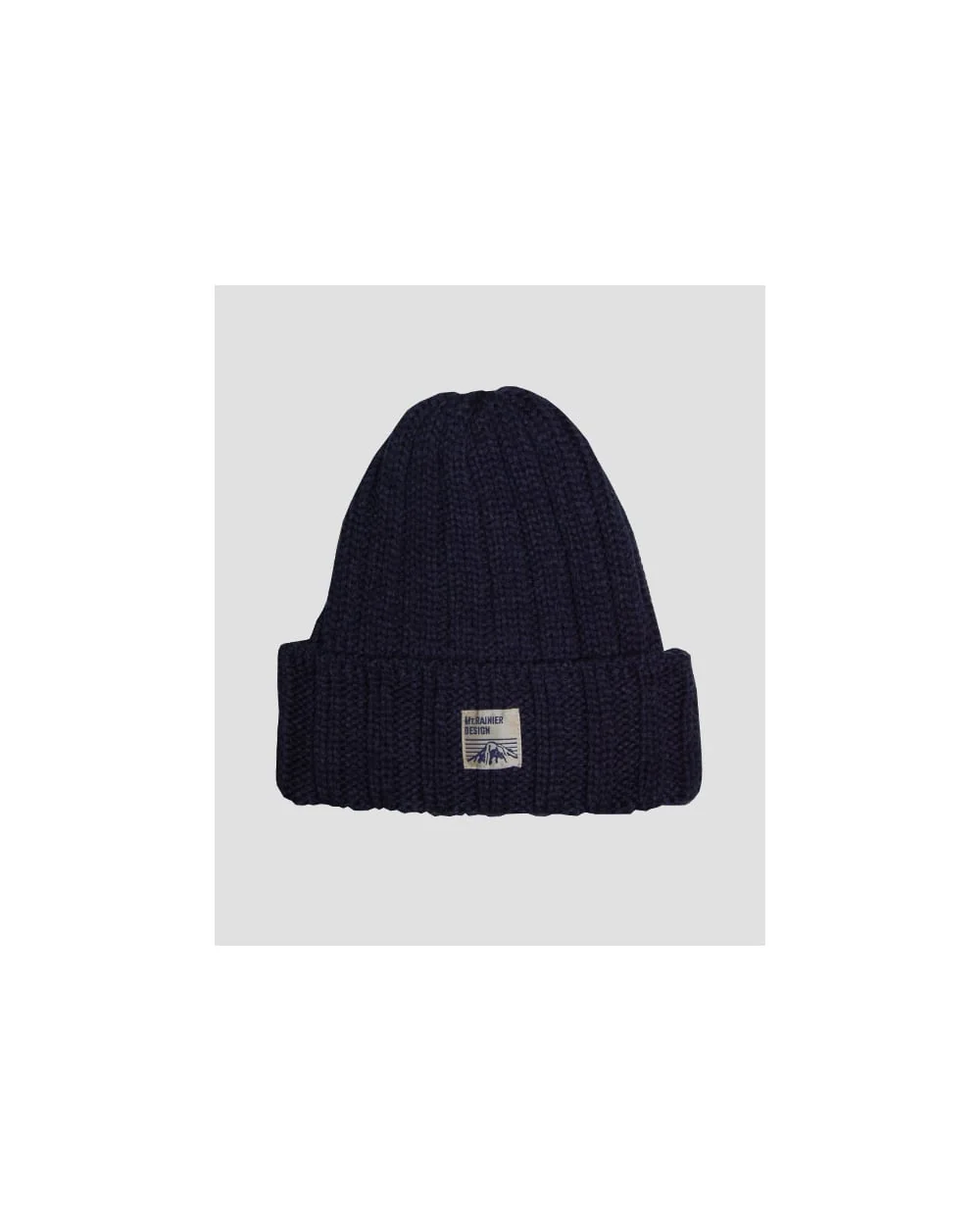 Mt Rainier Design Knit Beanie Indigo