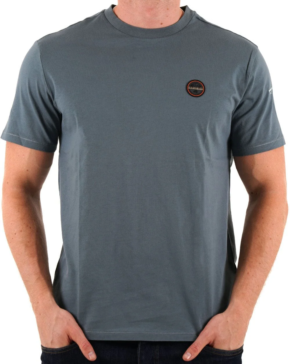 Napapijri Badge T Shirt Stormy Weather