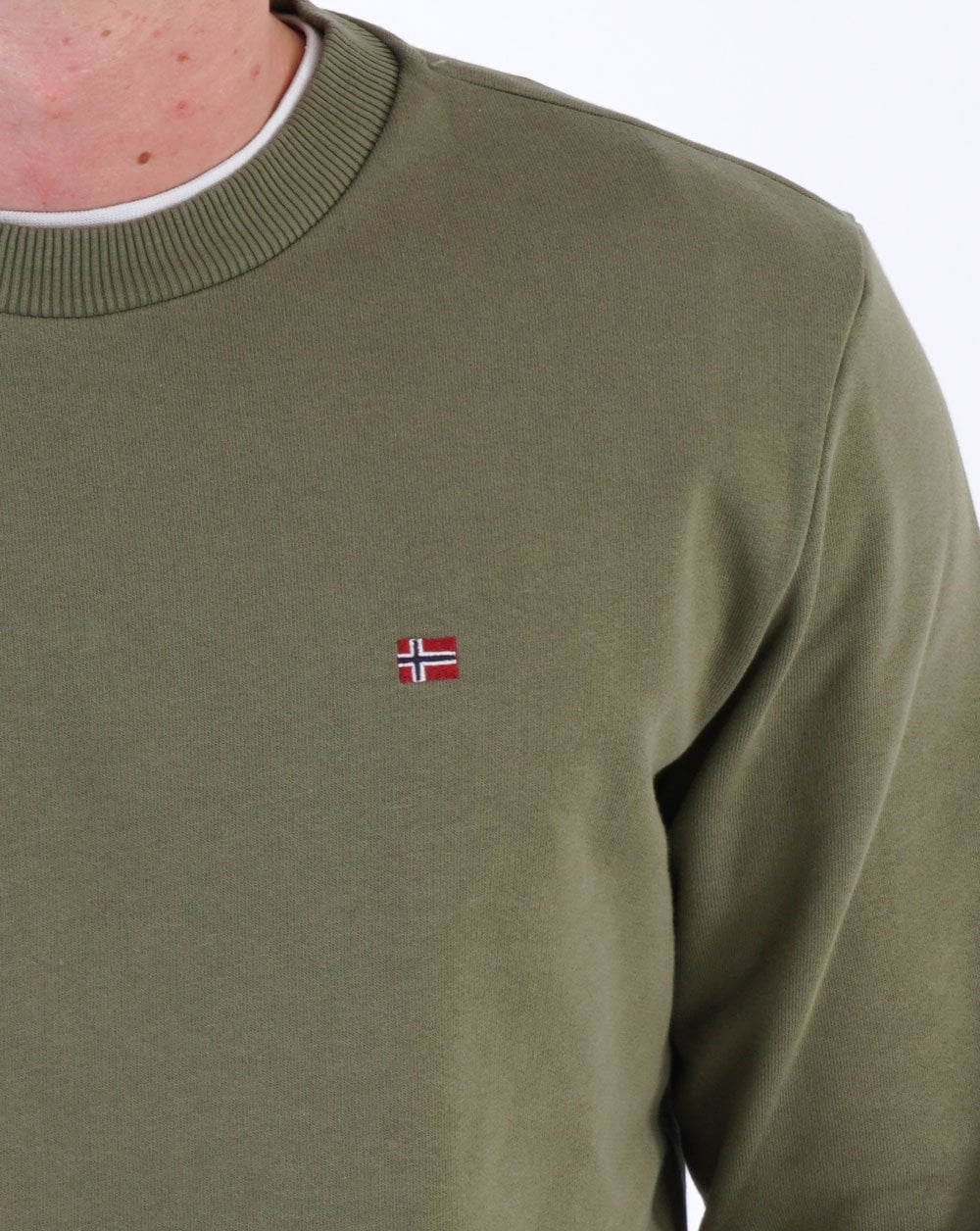 Napapijri Balis Crew Neck Sweatshirt Green - Image 2