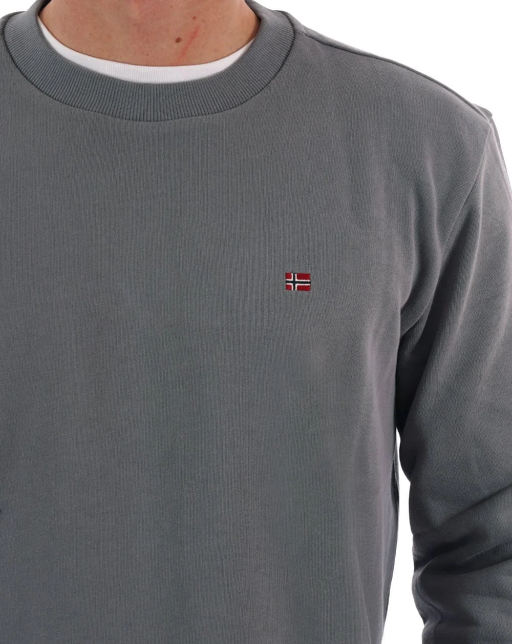 Napapijri Balis Crew Sweatshirt Grey - Image 2