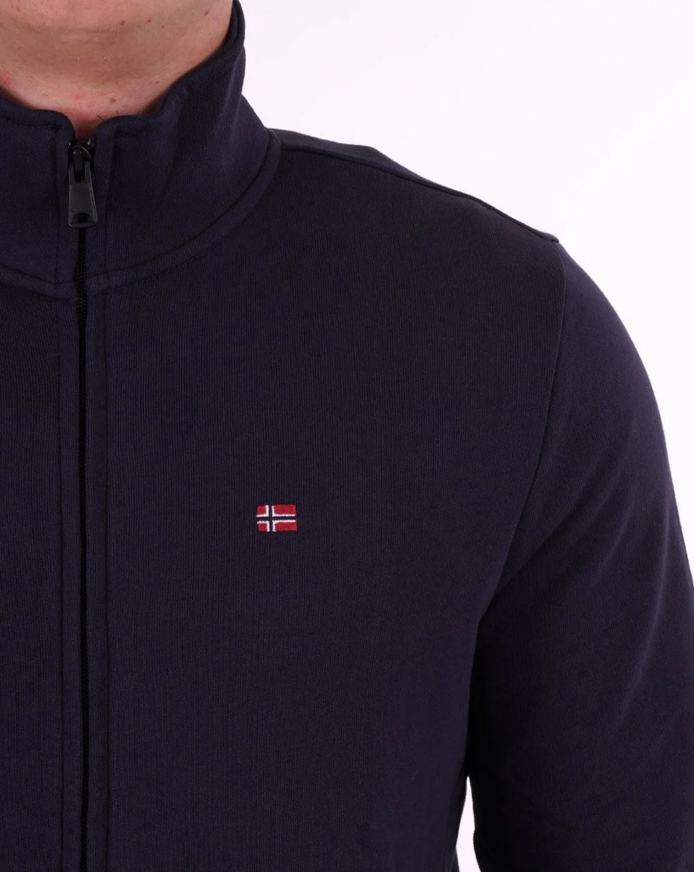 Napapijri Balis Full Zip Sweat Navy Blue - Image 2