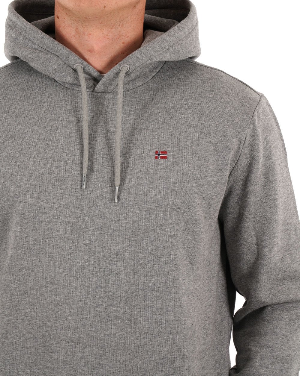 Napapijri Balis OH Hoodie Medium Grey Marl - Image 2