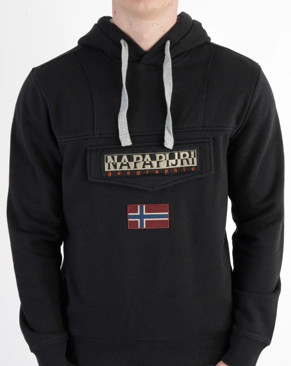 Napapijri Burgee Winter Hooded Sweatshirt Black - Image 3