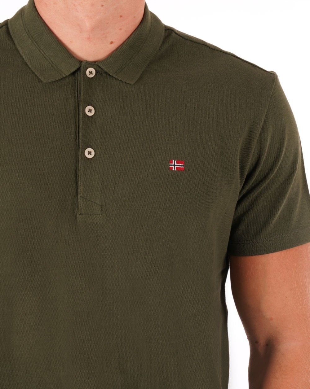 Napapijri Ealis Polo Shirt Dark Green - Image 2