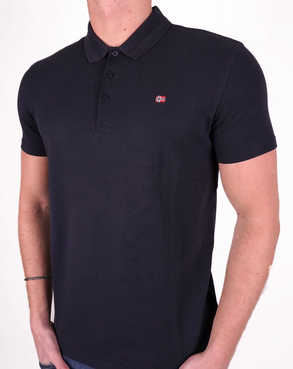 Napapijri Ealis Polo Shirt Navy Blue - Image 3