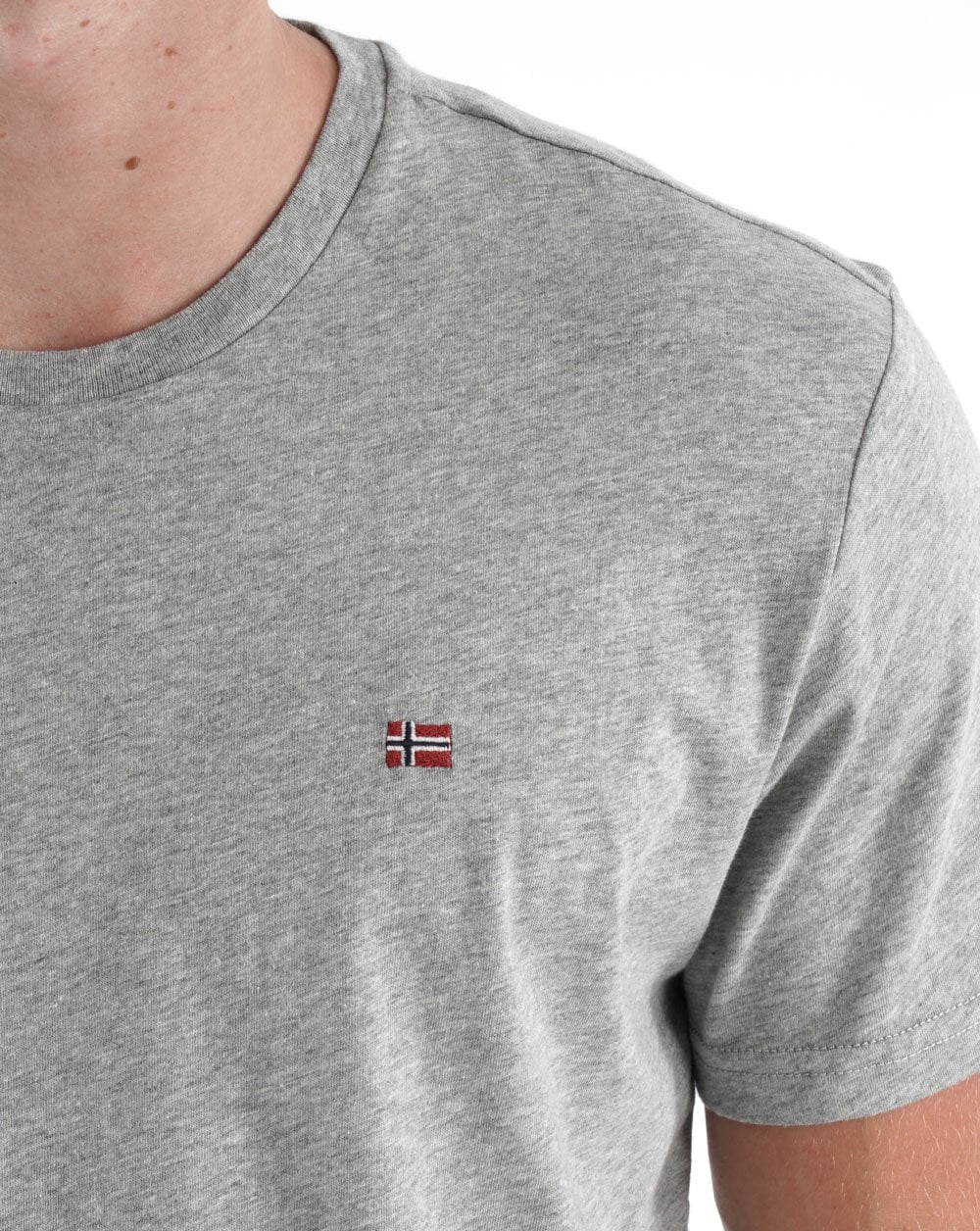 Napapijri Salis T-shirt Grey Marl - Image 2