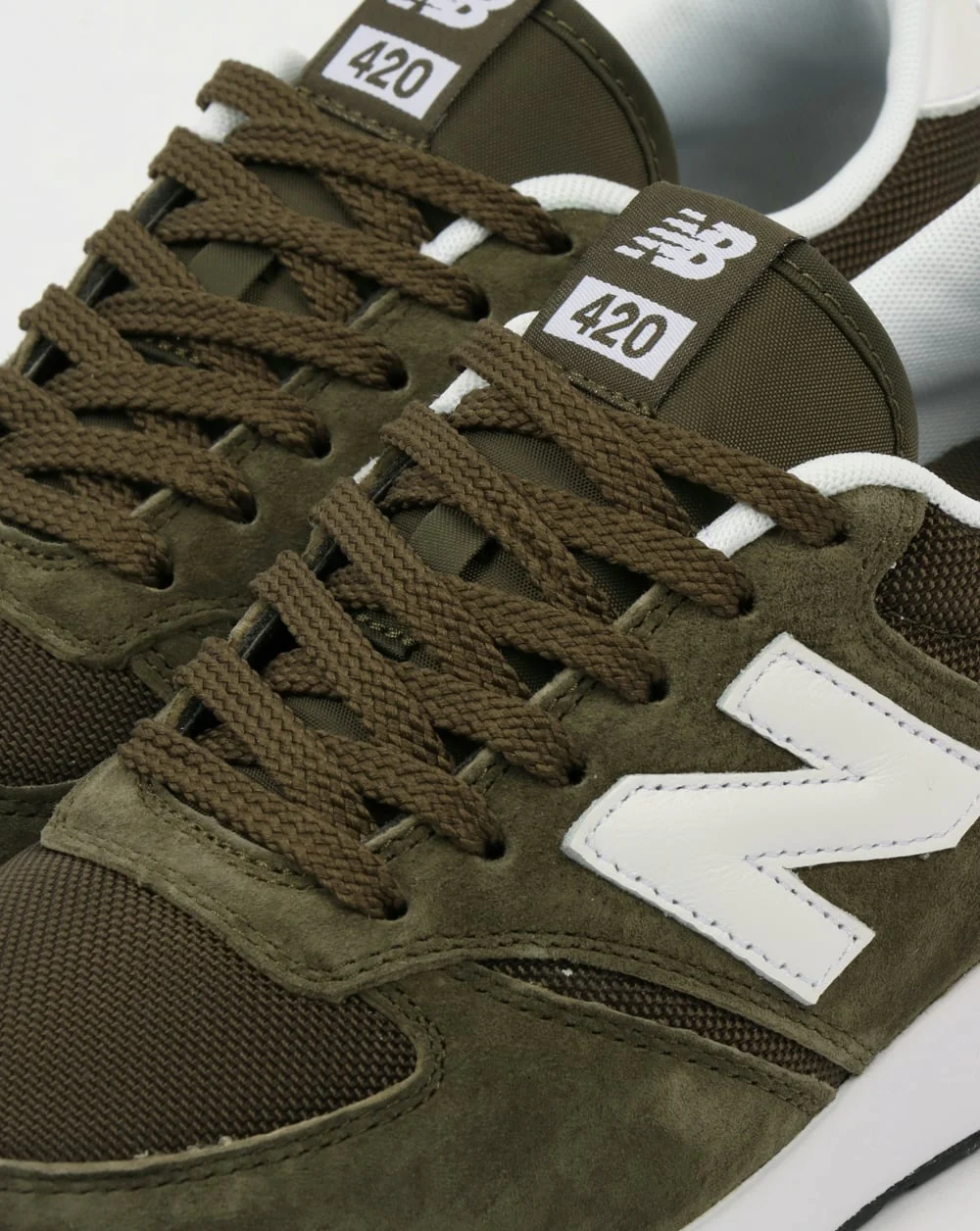 New Balance 420 Re-Engineered Trainers Olive Green - Image 3