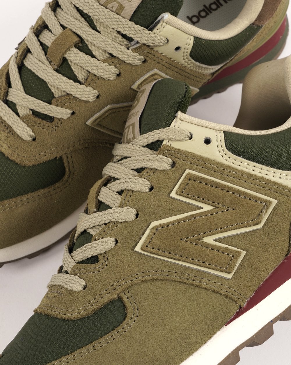 New Balance 574 Trainer Olive - Image 2