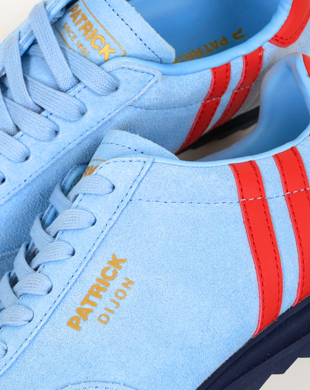 Patrick Dijon Trainers Sky Blue/Red - Image 3