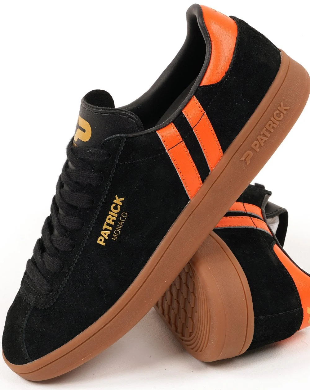 Patrick Monaco Trainers Black Orange - Image 2