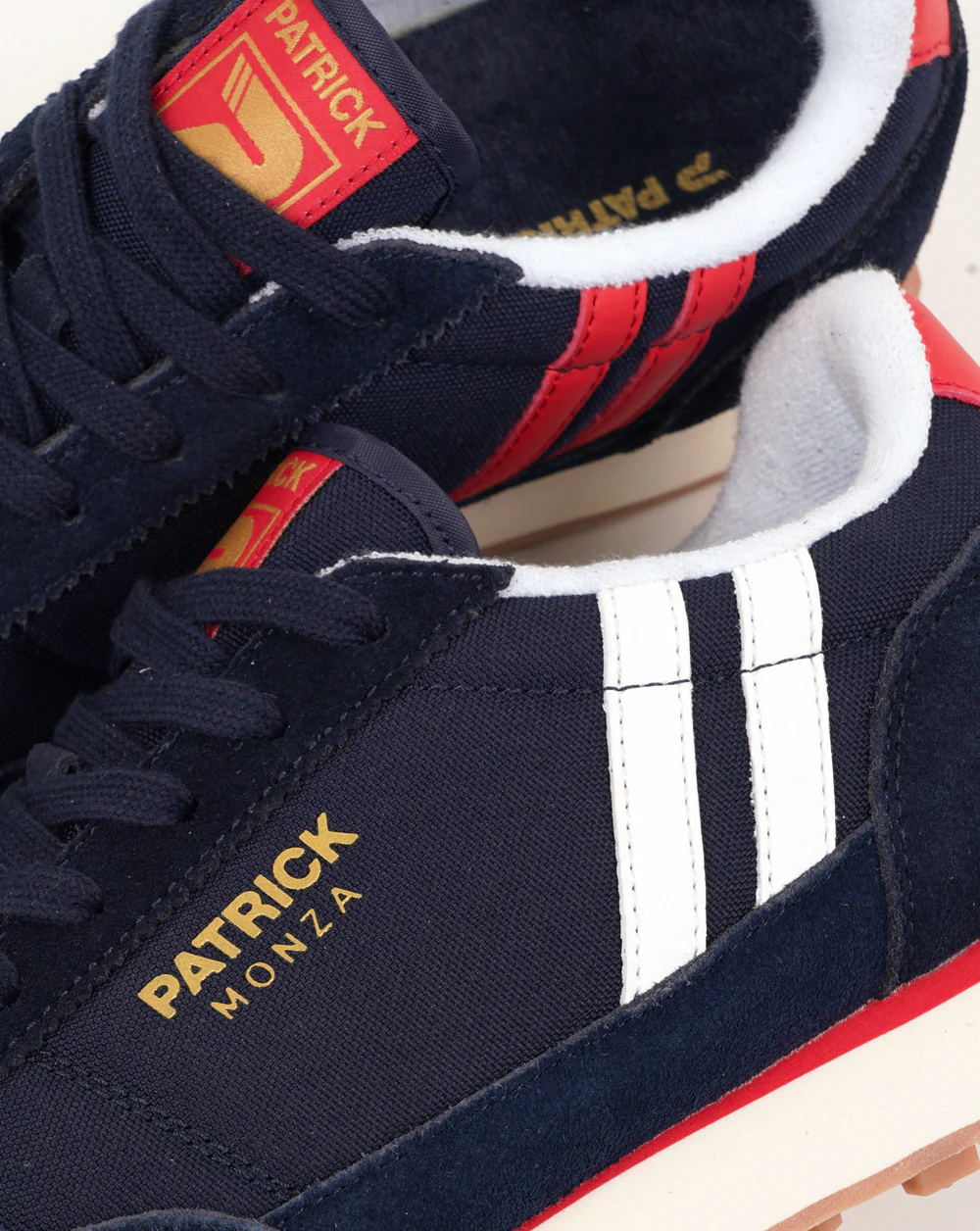 Patrick Monza Trainers Navy/White/Red - Image 4