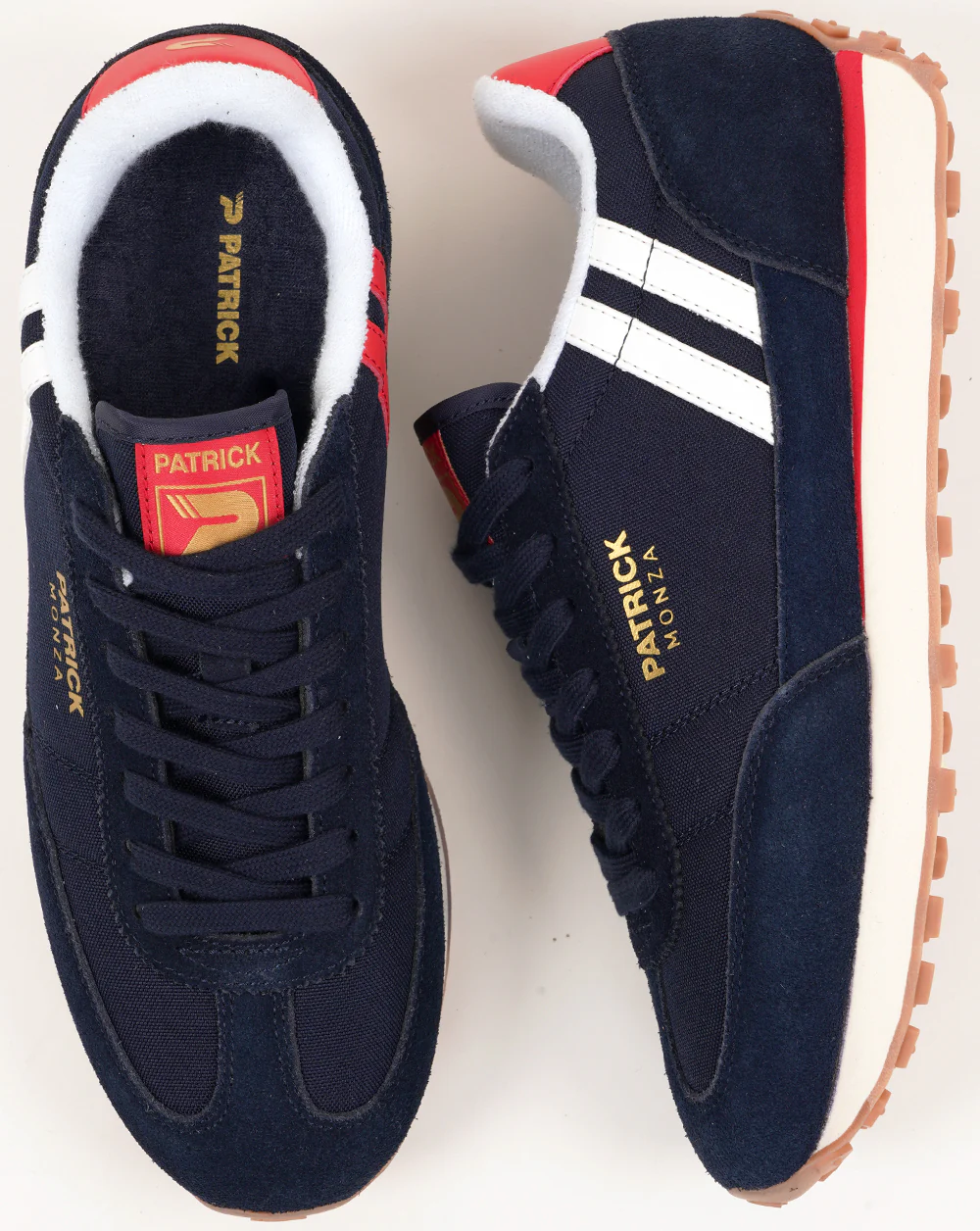 Patrick Monza Trainers Navy/White/Red - Image 5
