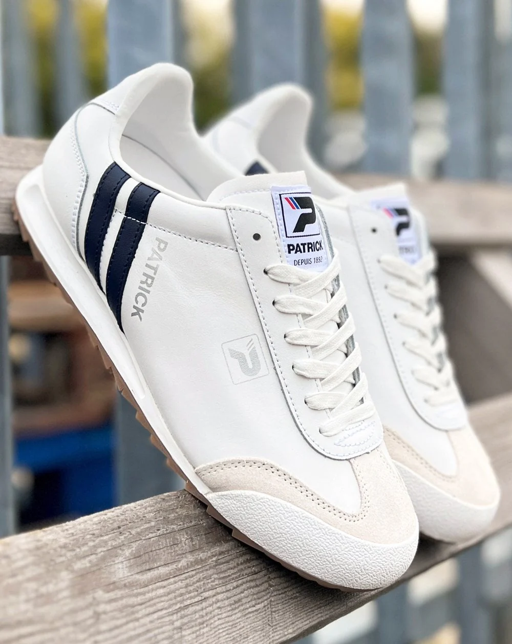 Patrick Original Trainers White/Navy - Image 2