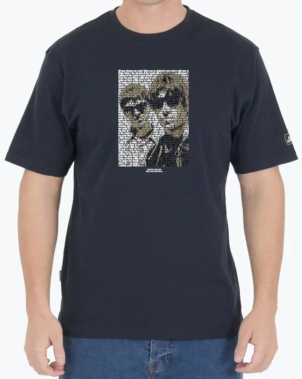 Peaceful Hooligan Brothers T Shirt Navy - Image 2