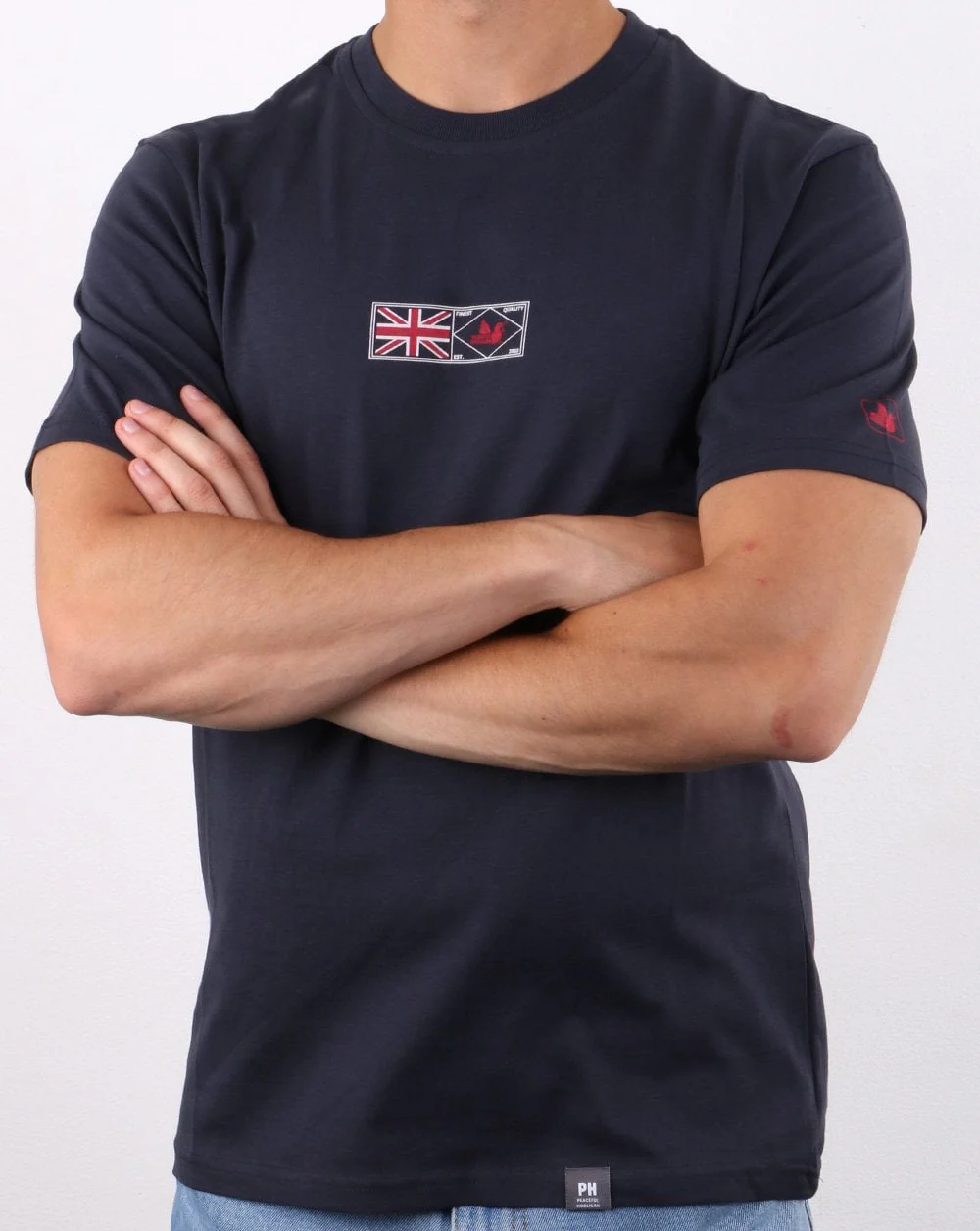 Peaceful Hooligan Finest T-shirt Navy - Image 4