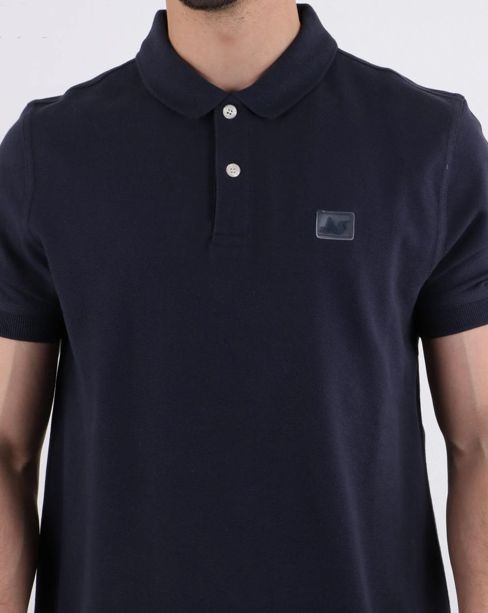 Peaceful Hooligan Quinn Polo Shirt Navy - Image 4