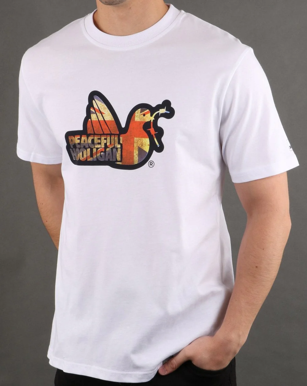 Peaceful Hooligan Union T-shirt White - Image 2