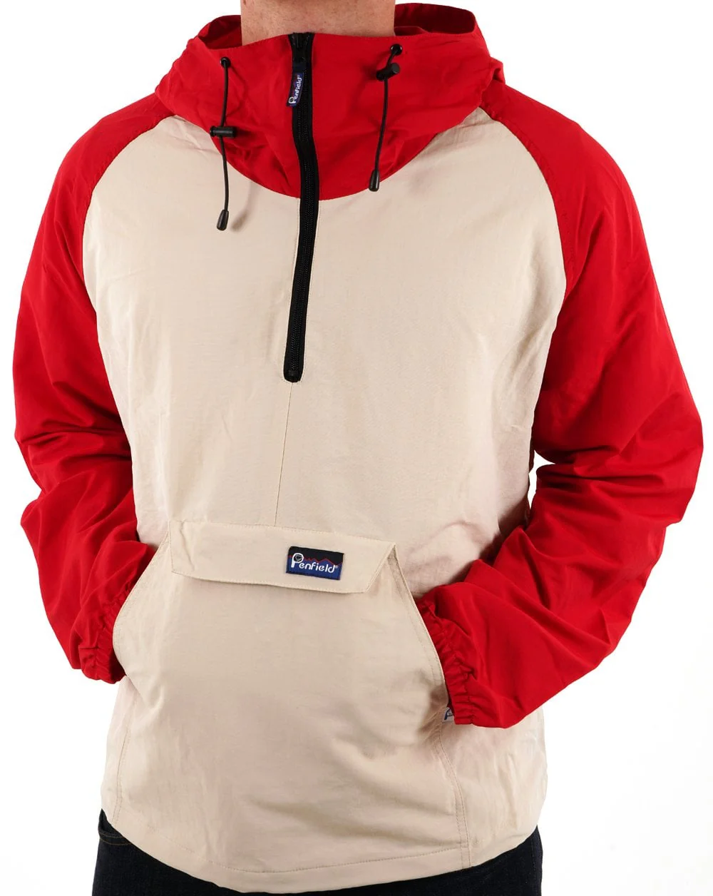 Penfield 50th Anniversary Pac Jac Jacket Anorak Ecru/Red - Image 5