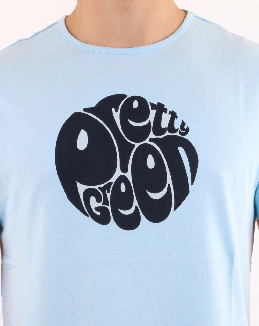 Pretty Green 80s Casuals Tee Sky Blue - Image 2