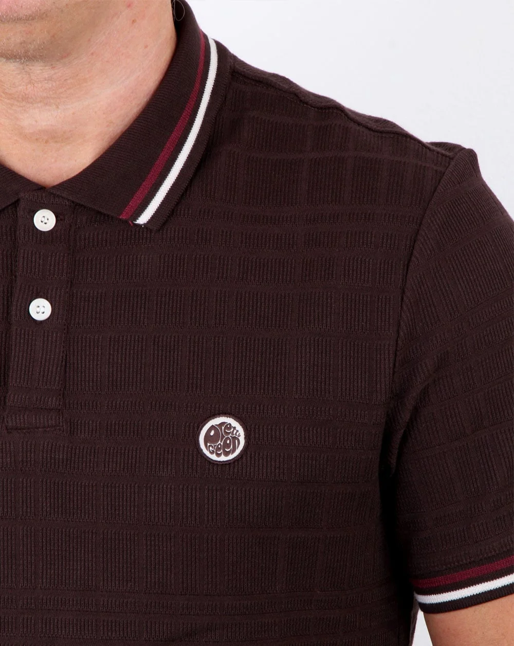 Pretty Green Arlow Polo Dark Brown - Image 2