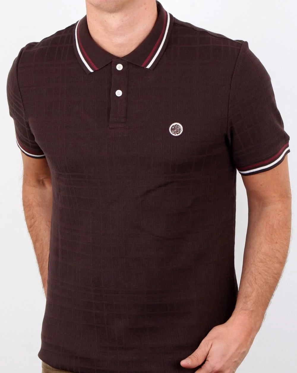 Pretty Green Arlow Polo Dark Brown - Image 4
