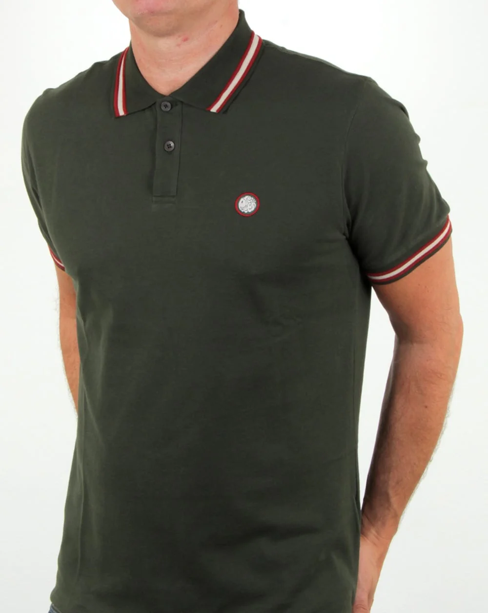 Pretty Green Bennett Polo Green - Image 4